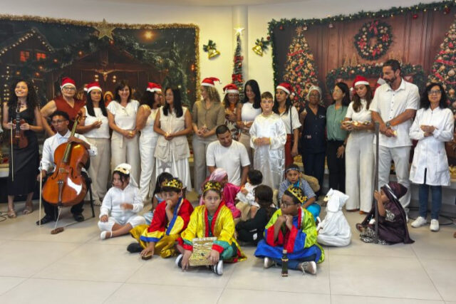 Hospital Geral de Guarus celebra Natal com fé e emoção