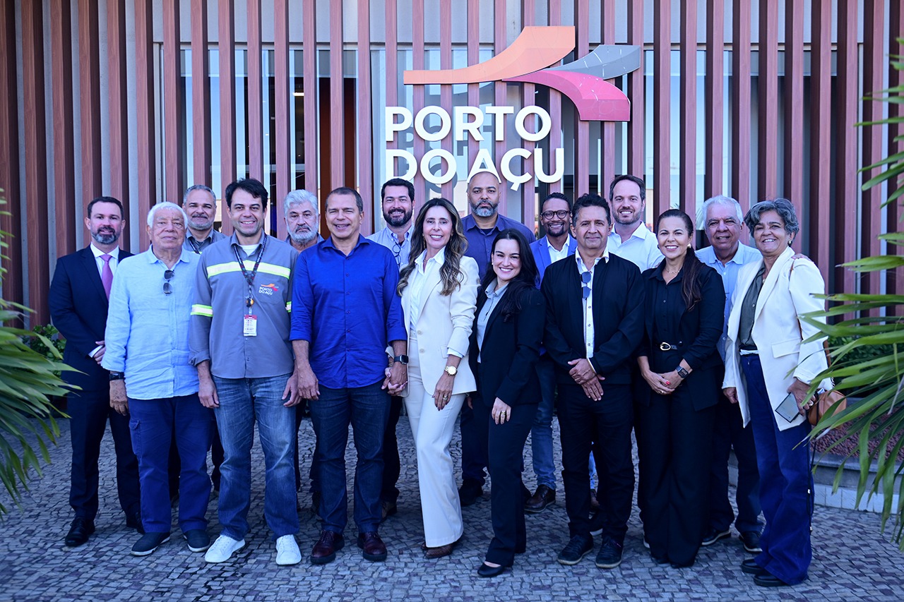 No Porto do Açu, prefeito Frederico destaca desenvolvimento e geração de emprego