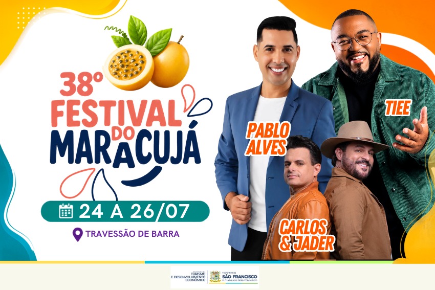 São Francisco de Itabapoana divulga programação oficial do 38º Festival do Maracujá