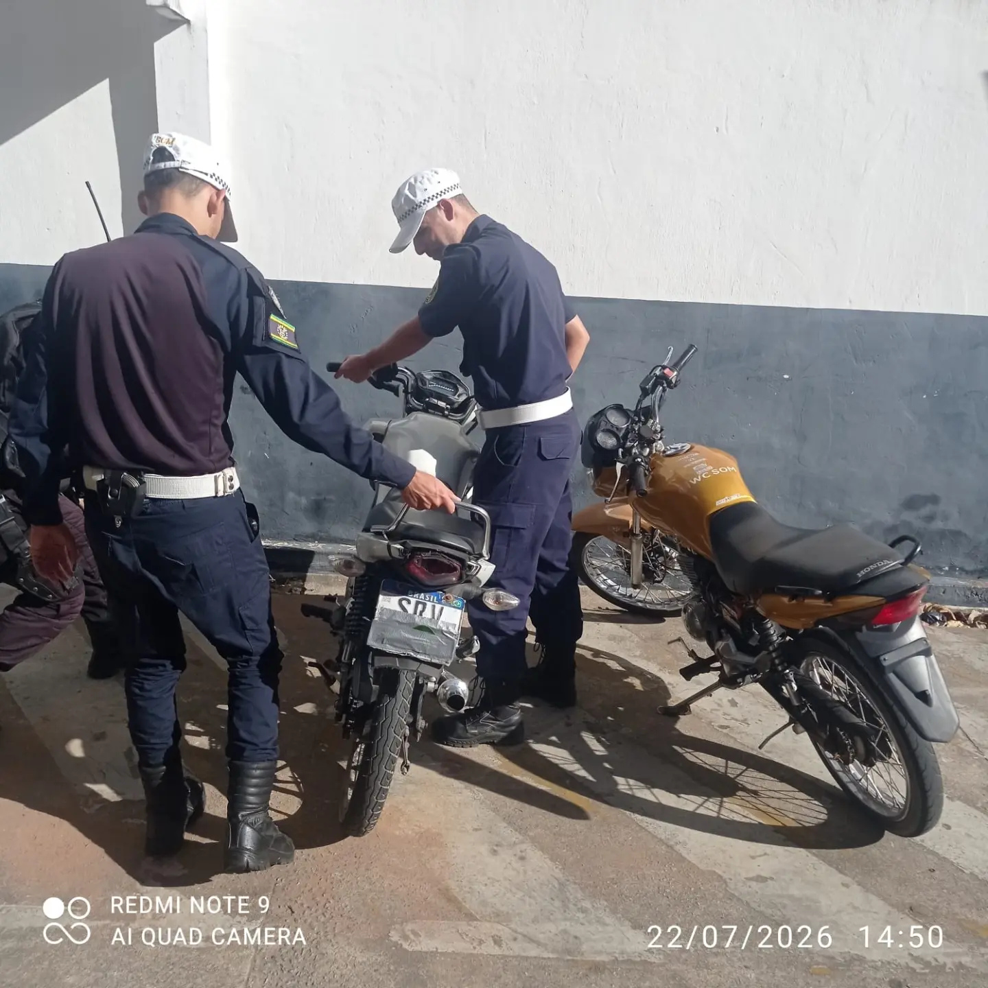Ação da GCM e PM termina com apreensão de duas motos irregulares em Campos