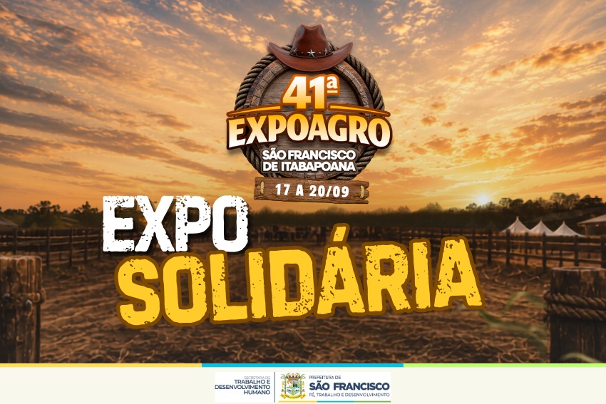 ExpoAgro de São Francisco terá entrada solidária