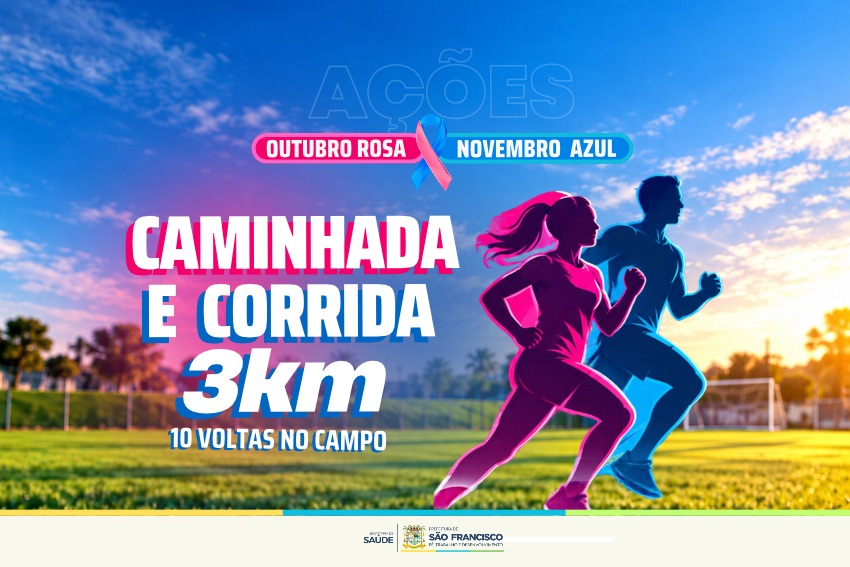 SFI: Caminhada e corrida destacam conscientização do Outubro Rosa e Novembro Azul em Barra